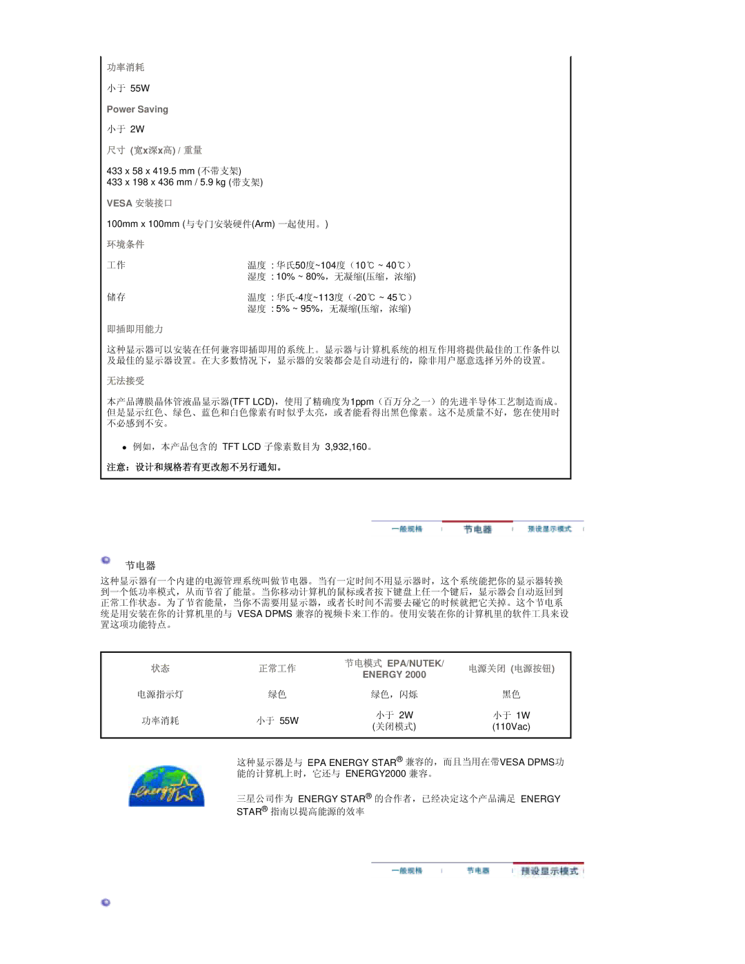 Samsung RT19FSSS/EDC manual Vesa 