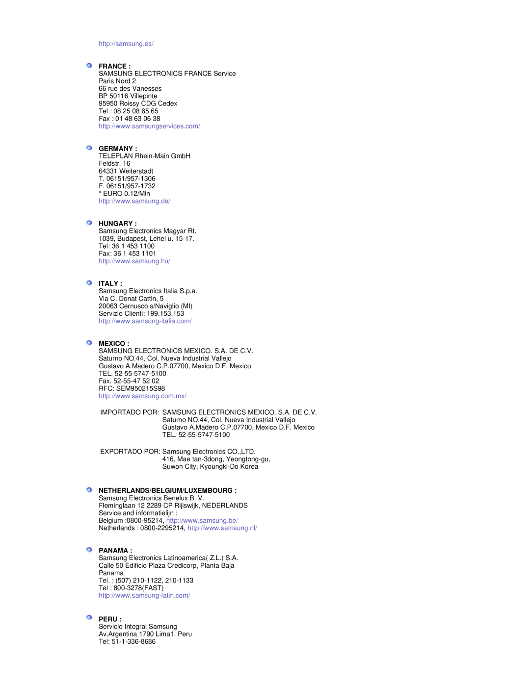 Samsung RT19FSSS/EDC manual Germany 