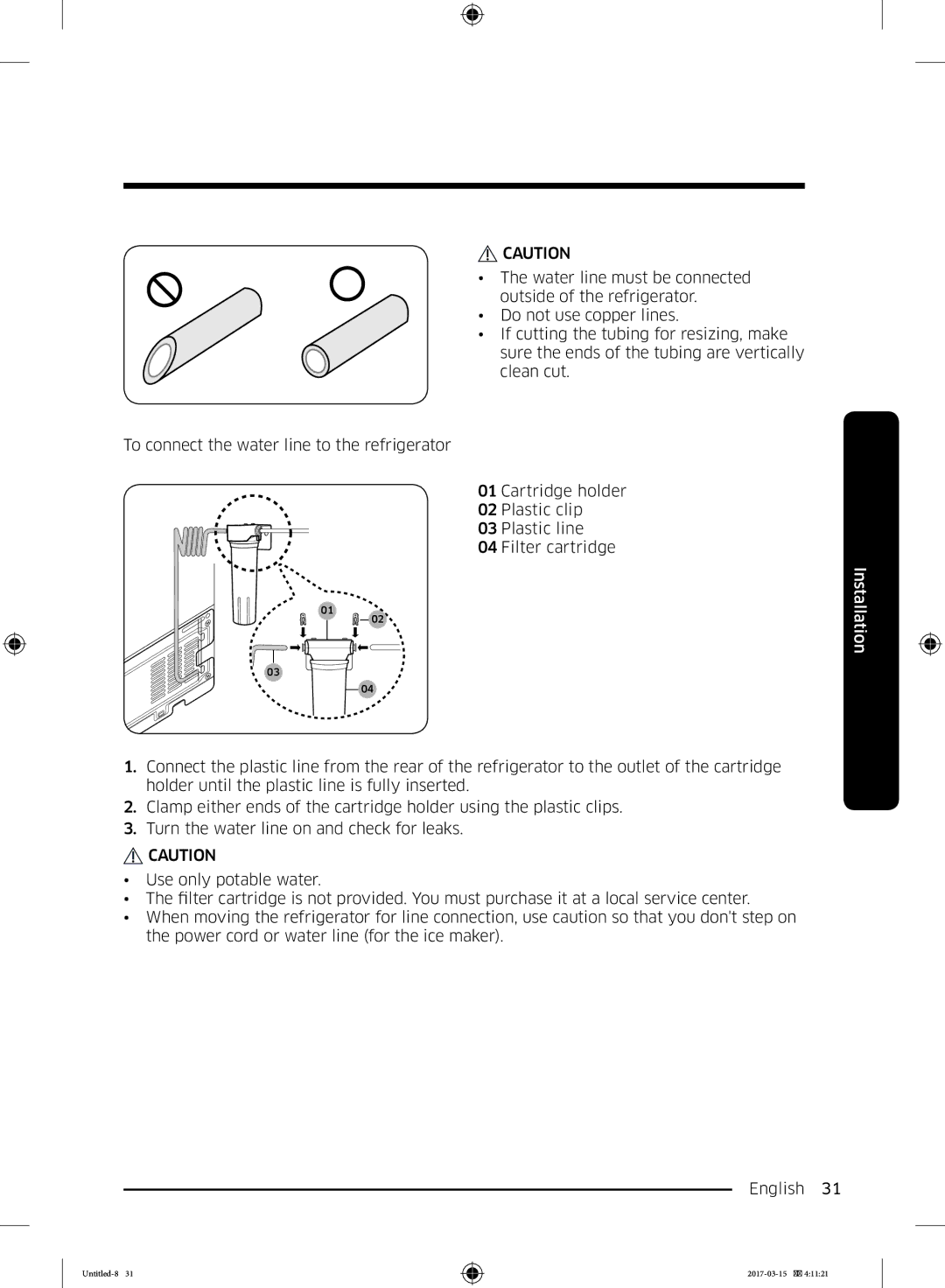 Samsung RT21M6211SG/ME manual Installation 