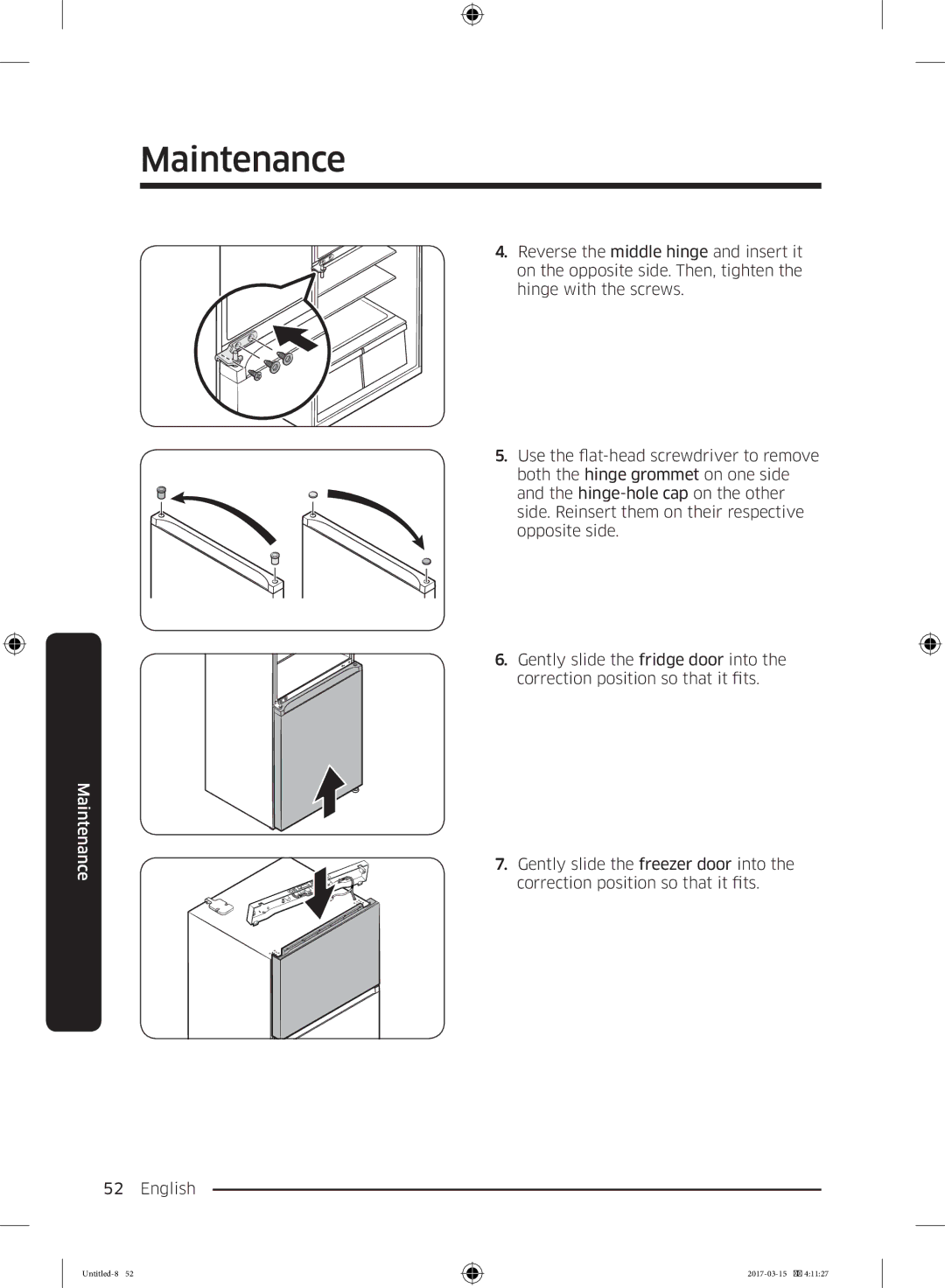 Samsung RT21M6211SG/ME manual Maintenance 