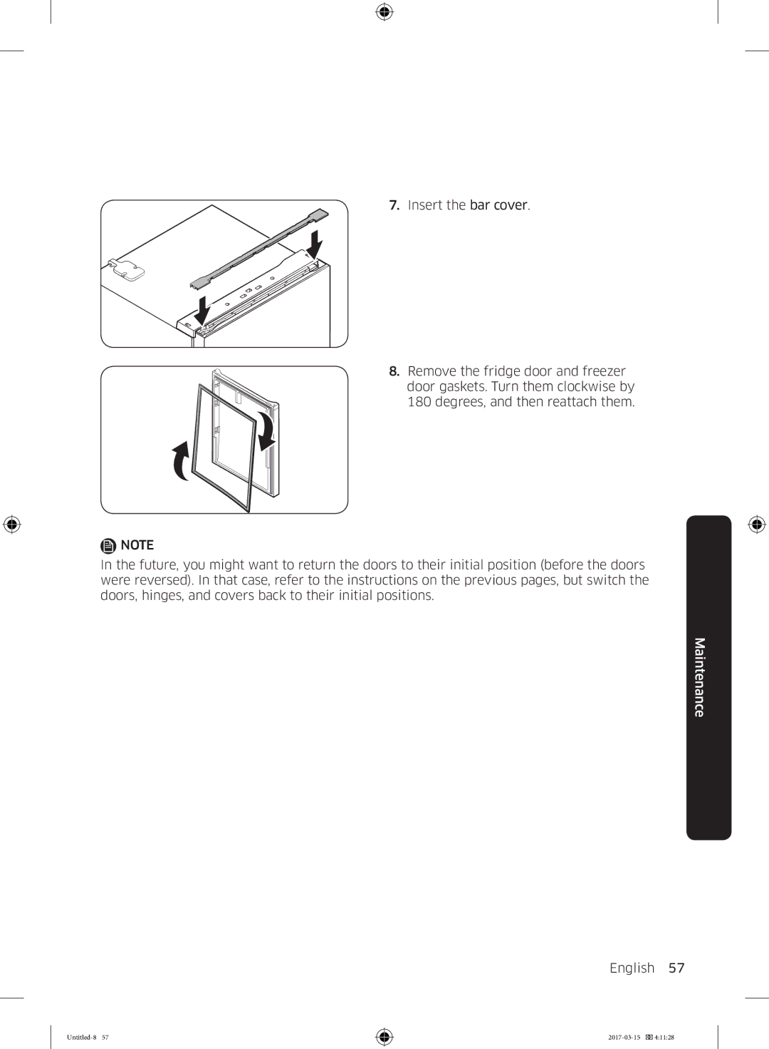 Samsung RT21M6211SG/ME manual Maintenance 