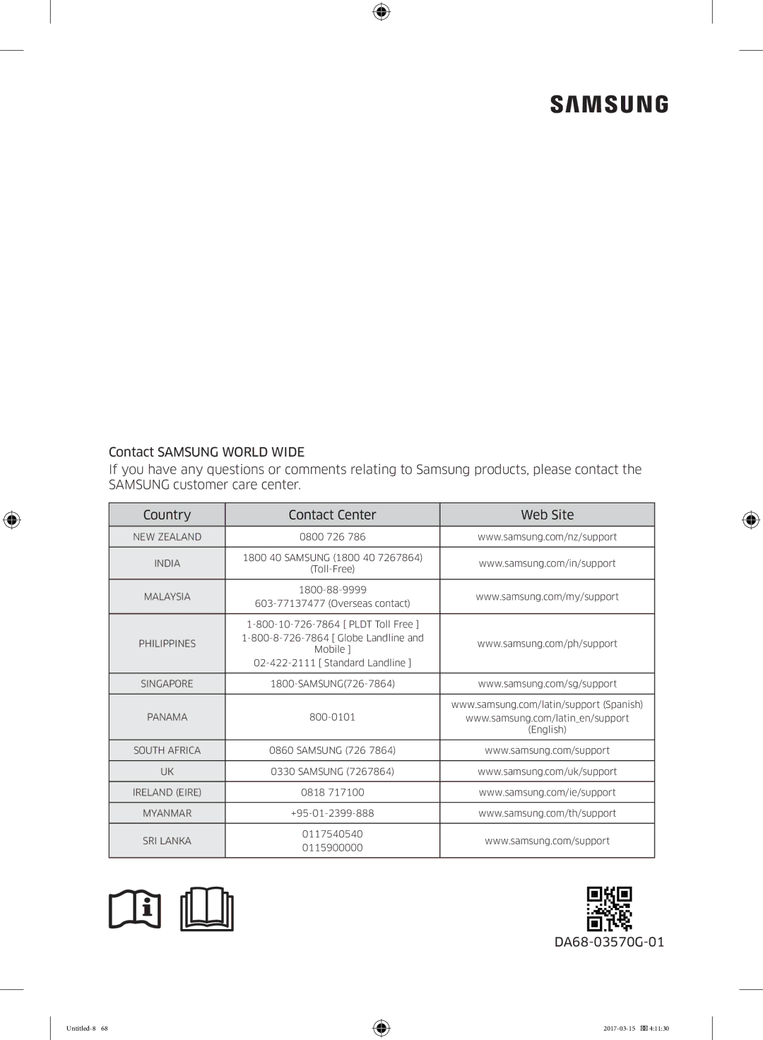 Samsung RT21M6211SG/ME manual DA68-03570G-01 