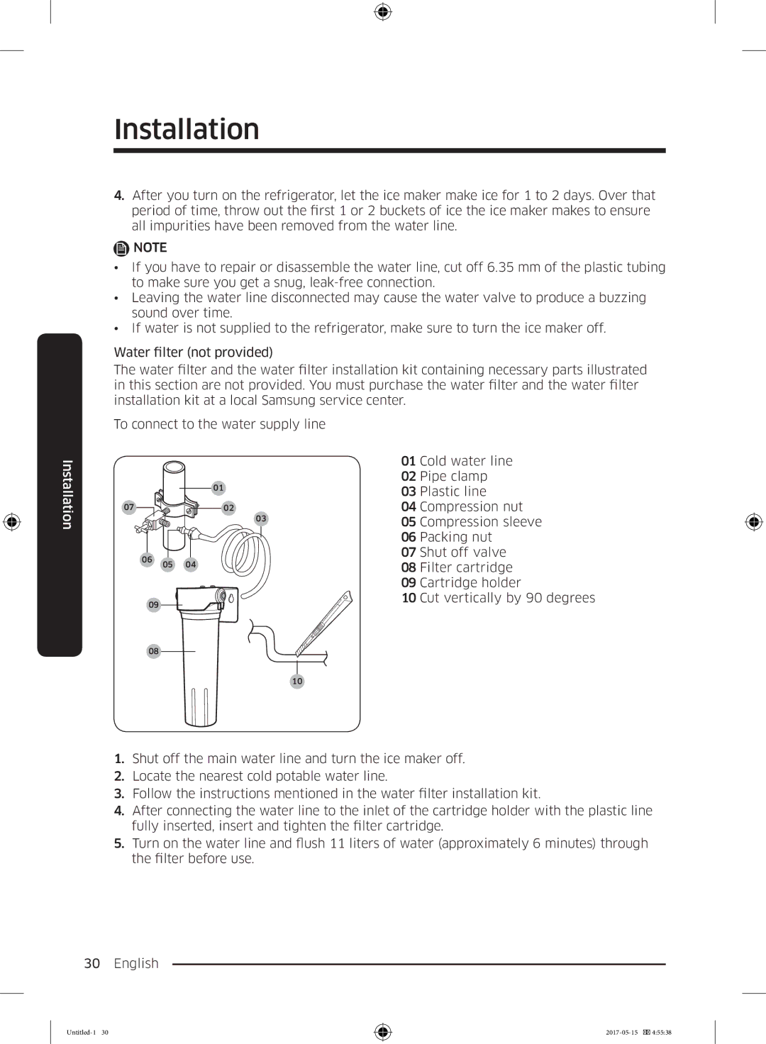 Samsung RT21M6211SR/ML manual Installation 