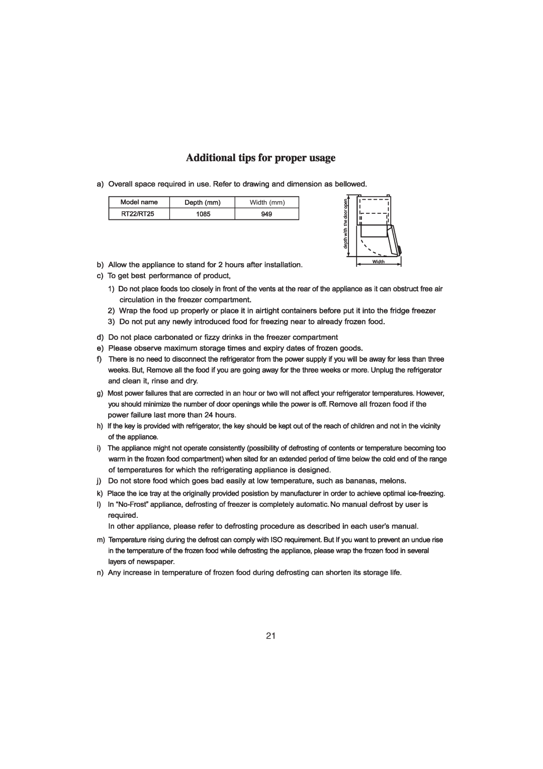 Samsung RT25S manual 