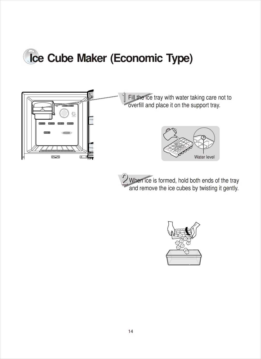 Samsung RT31, RT26 manual Ice Cube Maker Economic Type 