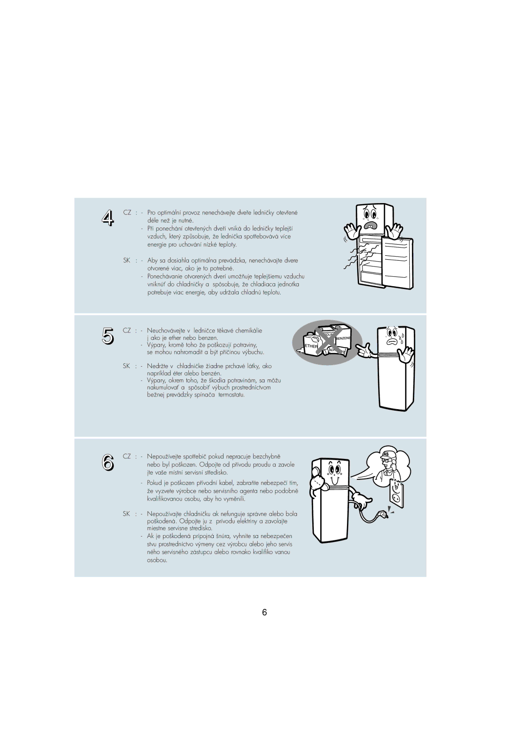 Samsung RT37MASS1/XEH, RT30MASW1/XEH manual Ako je ether nebo benzen 