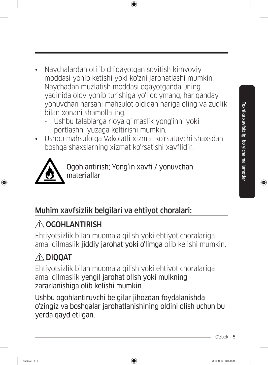 Samsung RT29K5030WW/WT, RT32K5132S8/WT, RT32K5132WW/WT, RT35K5440S8/WT, RT29K5030S8/WT manual Ogohlantirish 