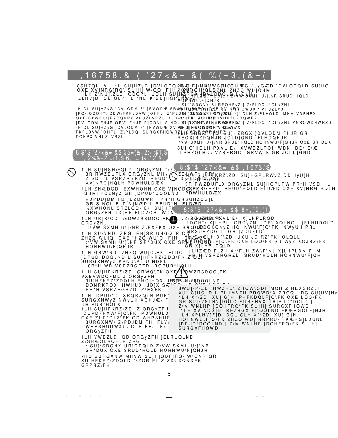 Samsung RT34DBSS1/XEH, RT37GBSS1/XEH manual 1LHSRGáąFDüSUHZRGXDVLODMąFHJRGR, DqhpxVhuzlvrzl 