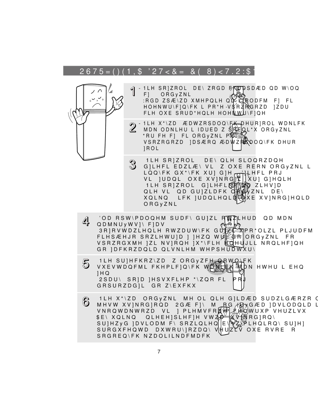 Samsung RT34DBSS1/XEH, RT37GBSS1/XEH manual 2675=ĩ1,$27&=Ą&8ĩ7.2$1,$, 1LHSRZROLüDE\ZRGDFKODSDáDQDW\OQą 