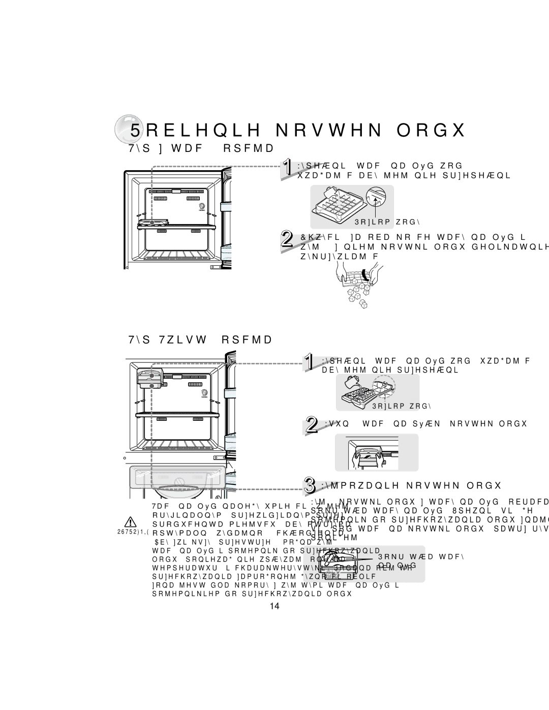 Samsung RT37GBSS1/XEH, RT34DBSS1/XEH manual 5RELHQLHNRVWHNORGX, 3RNUĊWáDWDF\ QDOyG 