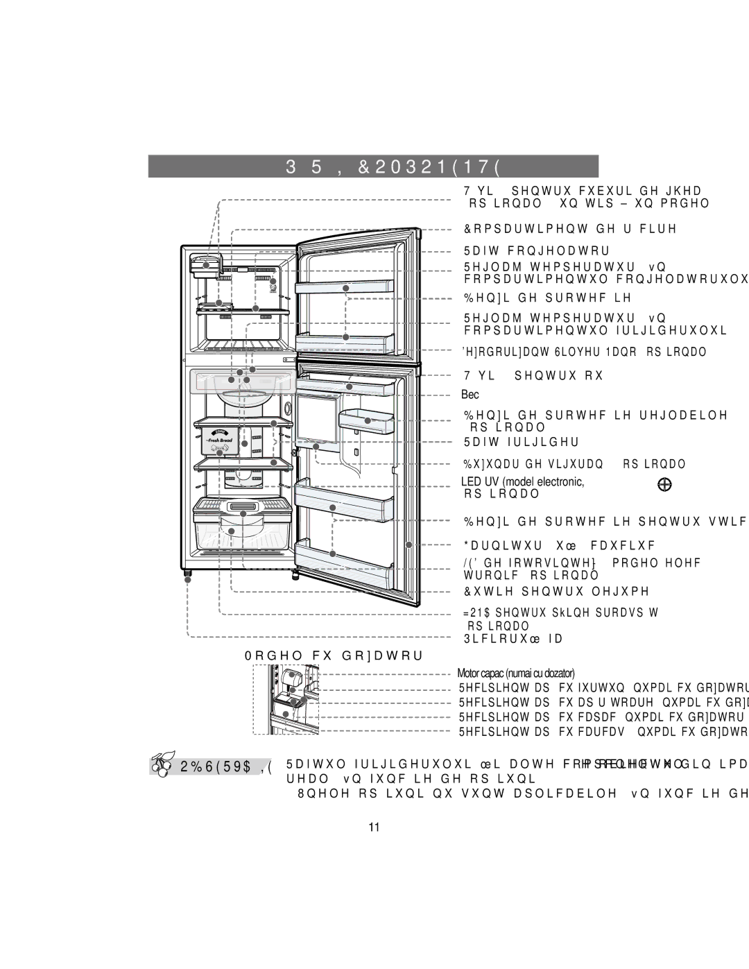 Samsung RT34DBSS1/XEH, RT37GBSS1/XEH manual 3Ă5ğ,&2032117, 5DIWFRQJHODWRU 