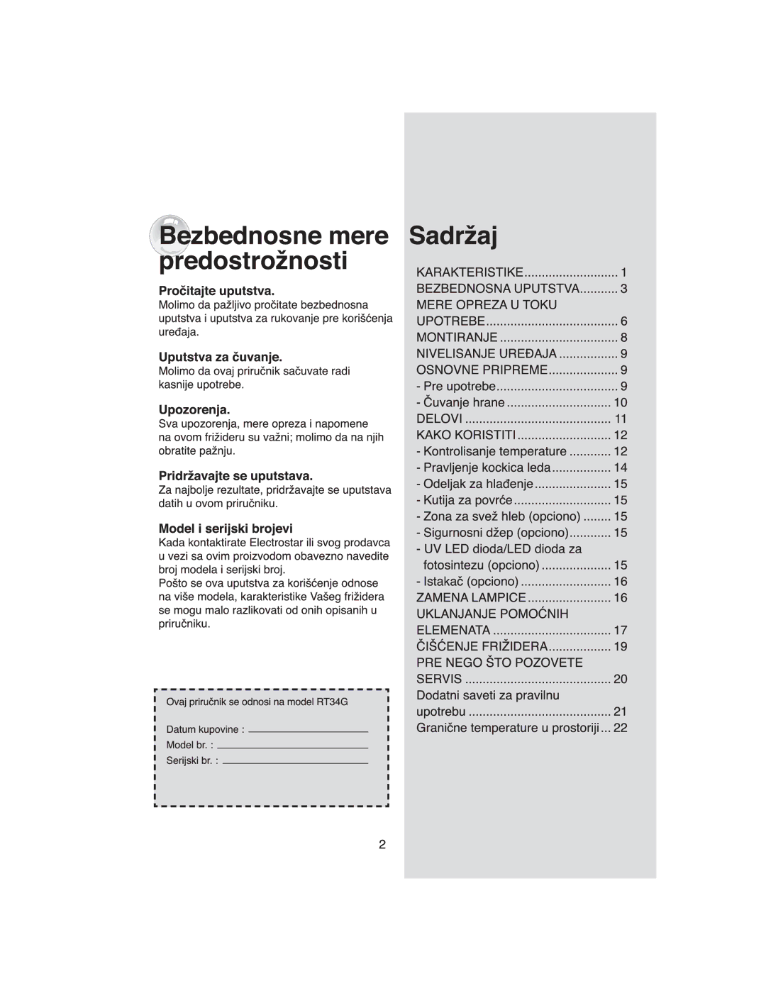 Samsung RT37GBSS1/XEH, RT34DBSS1/XEH manual 