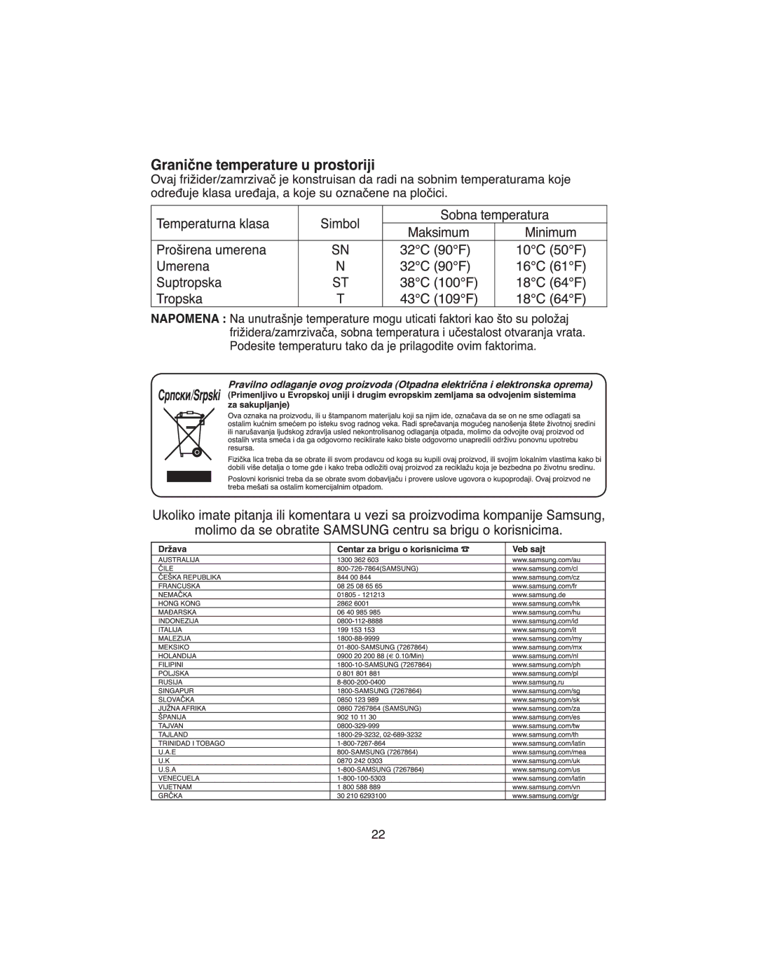 Samsung RT37GBSS1/XEH, RT34DBSS1/XEH manual 