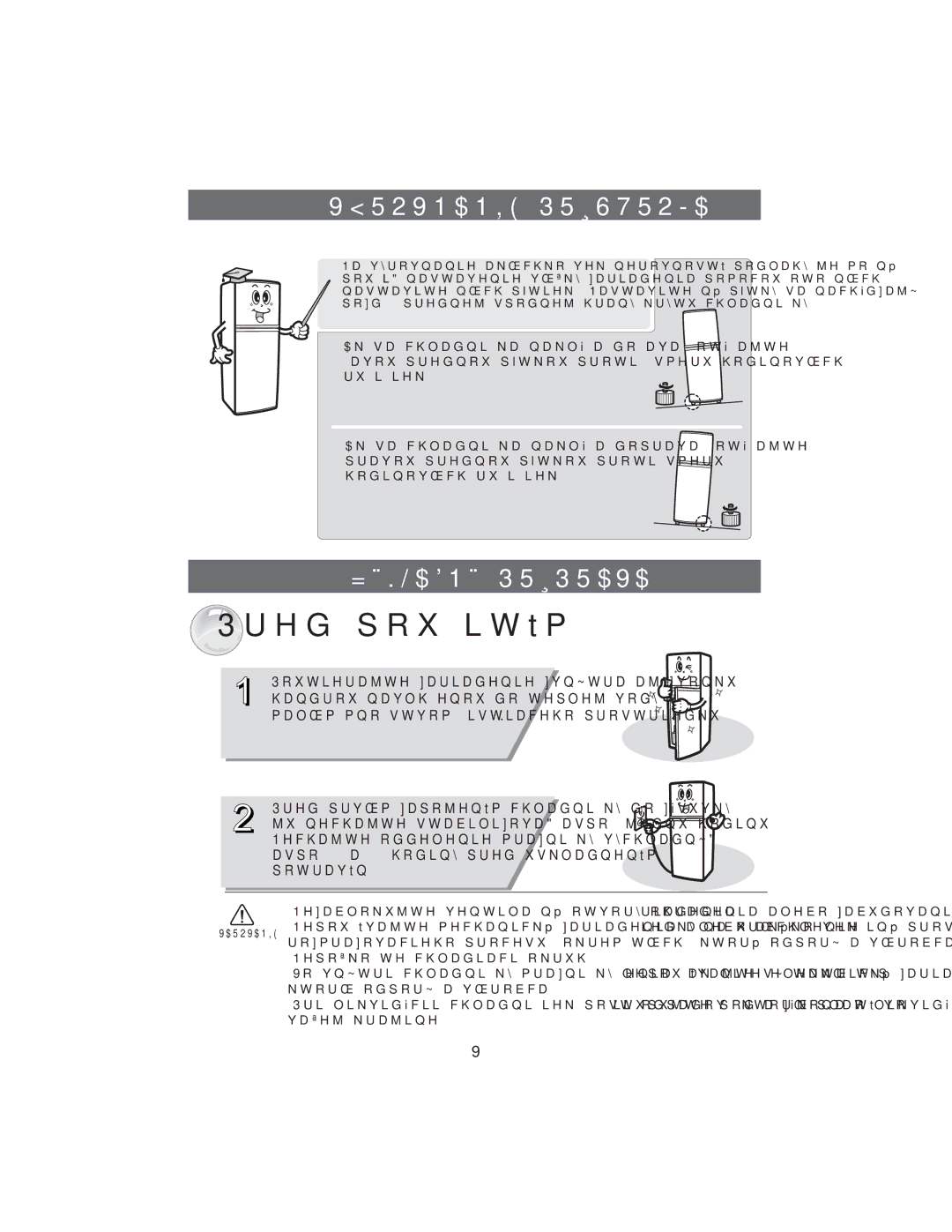 Samsung RT34DBSS1/XEH, RT37GBSS1/XEH manual 95291$1,35Ë6752-$, =È./$1È35Ë35$9$, YDãHMNUDMLQH 