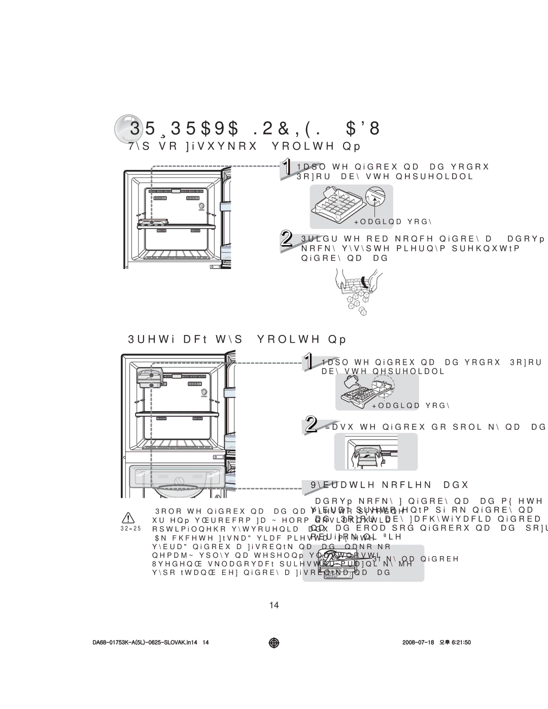 Samsung RT37GBSS1/XEH, RT34DBSS1/XEH manual 35Ë35$9$.2&,.ď$8, 3iþN\QDQiGREH 