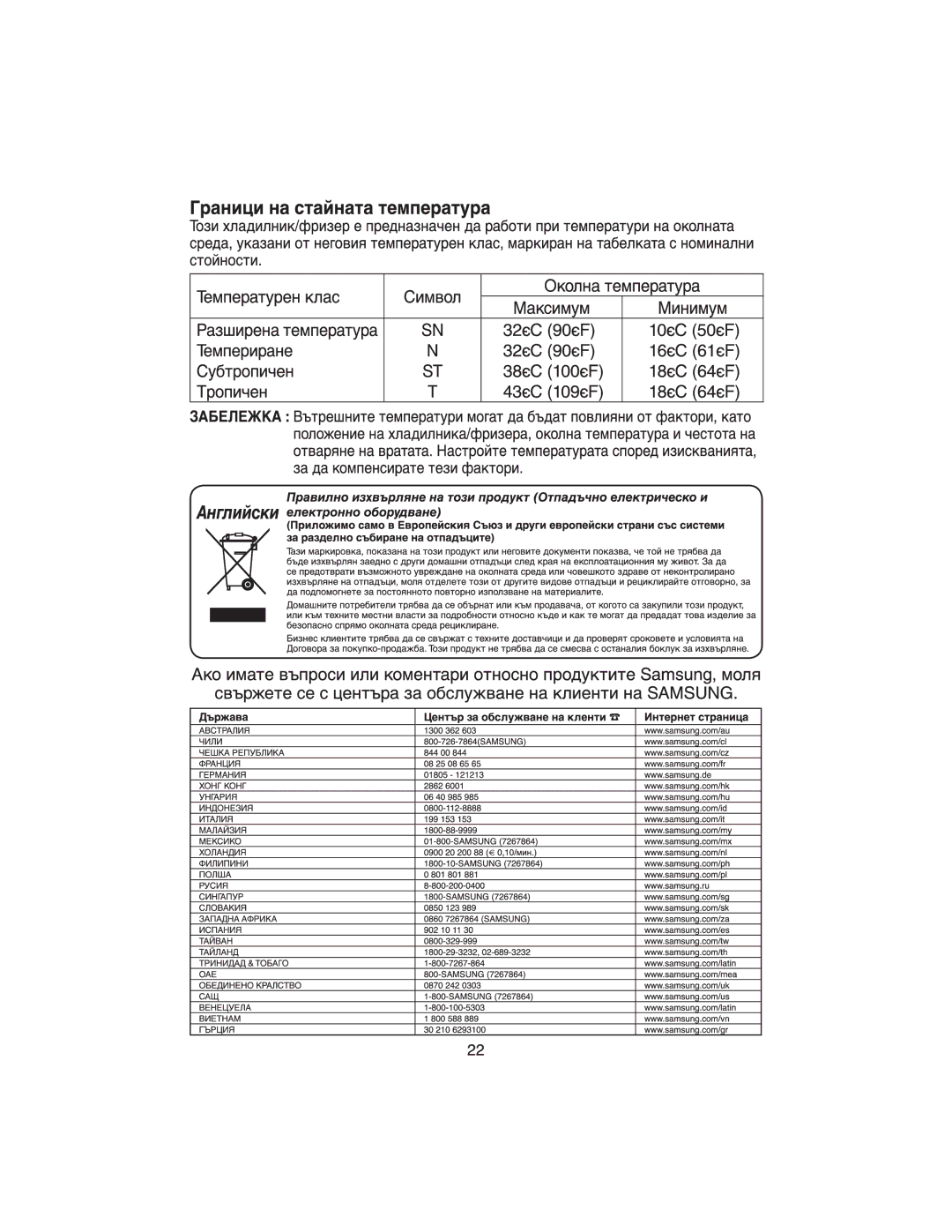 Samsung RT37GBSS1/XEH, RT34DBSS1/XEH manual 