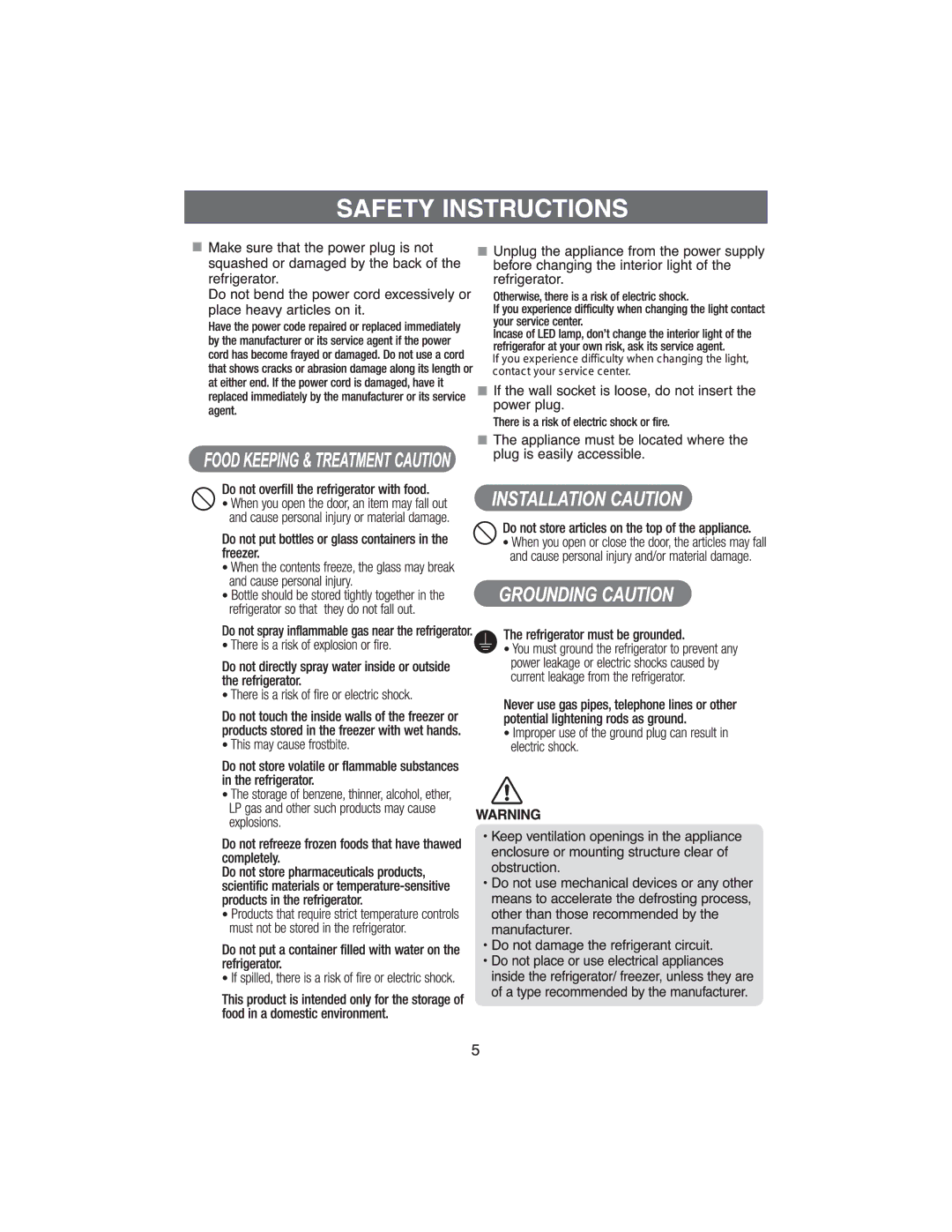 Samsung RT34DBSS1/XEH, RT37GBSS1/XEH manual 