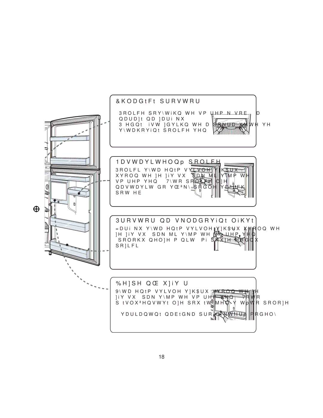 Samsung RT37GBSS1/XEH, RT34DBSS1/XEH manual KODGtFtSURVWRU 