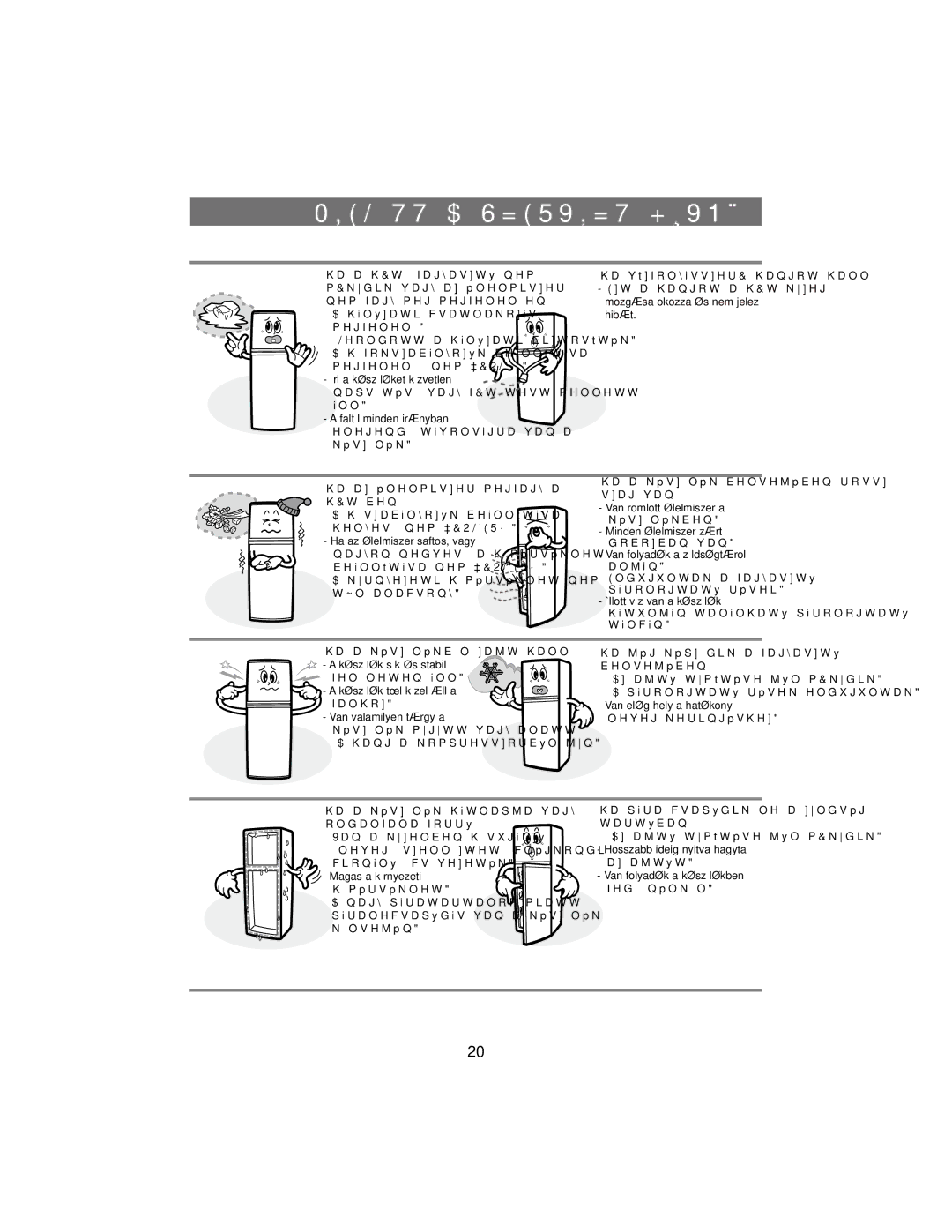 Samsung RT37GBSS1/XEH, RT34DBSS1/XEH manual Ė77$6=59,=7+Ë91È, PHJIHOHOĘQHP³&2/´ 