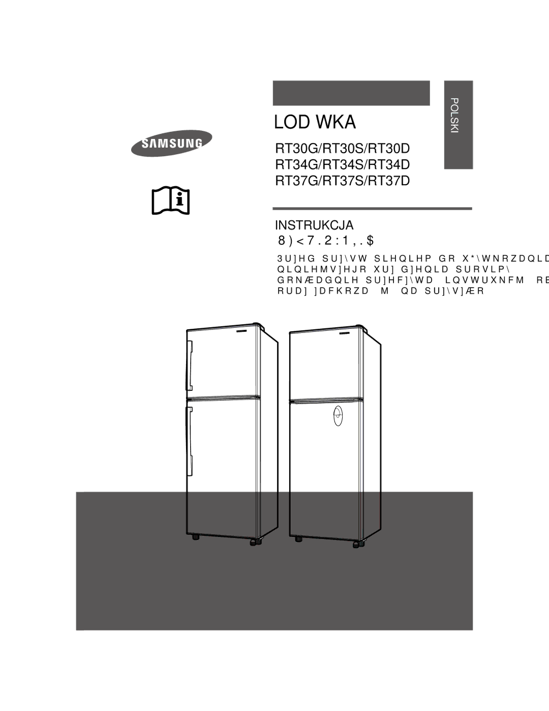 Samsung RT37GBSS1/XEH, RT34DBSS1/XEH manual Lodówka 