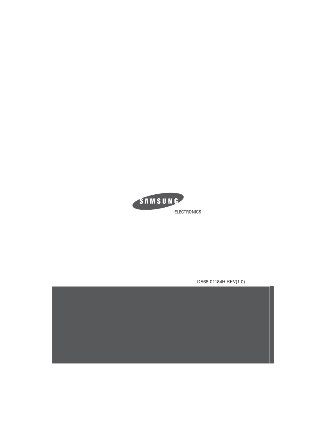 Samsung RT30MBSW1/XEP, RT34MASS1/XES, RT30MASW1/XEH, RT37MASW1/FAL, RT34MBSW1/XES, RT34MBSW1/XEP manual DA68-01184HREV1.0 