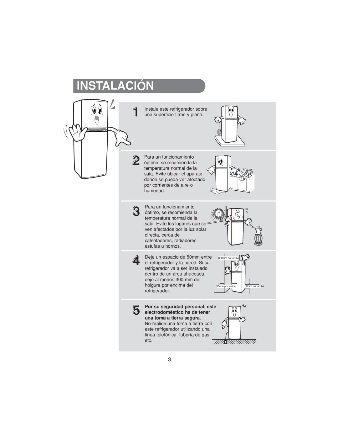 Samsung RT34MBSW1/XEP, RT34MASS1/XES, RT30MBSW1/XEP, RT30MASW1/XEH, RT37MASW1/FAL, RT34MBSW1/XES, RT30MASW1/XAP Instalación 