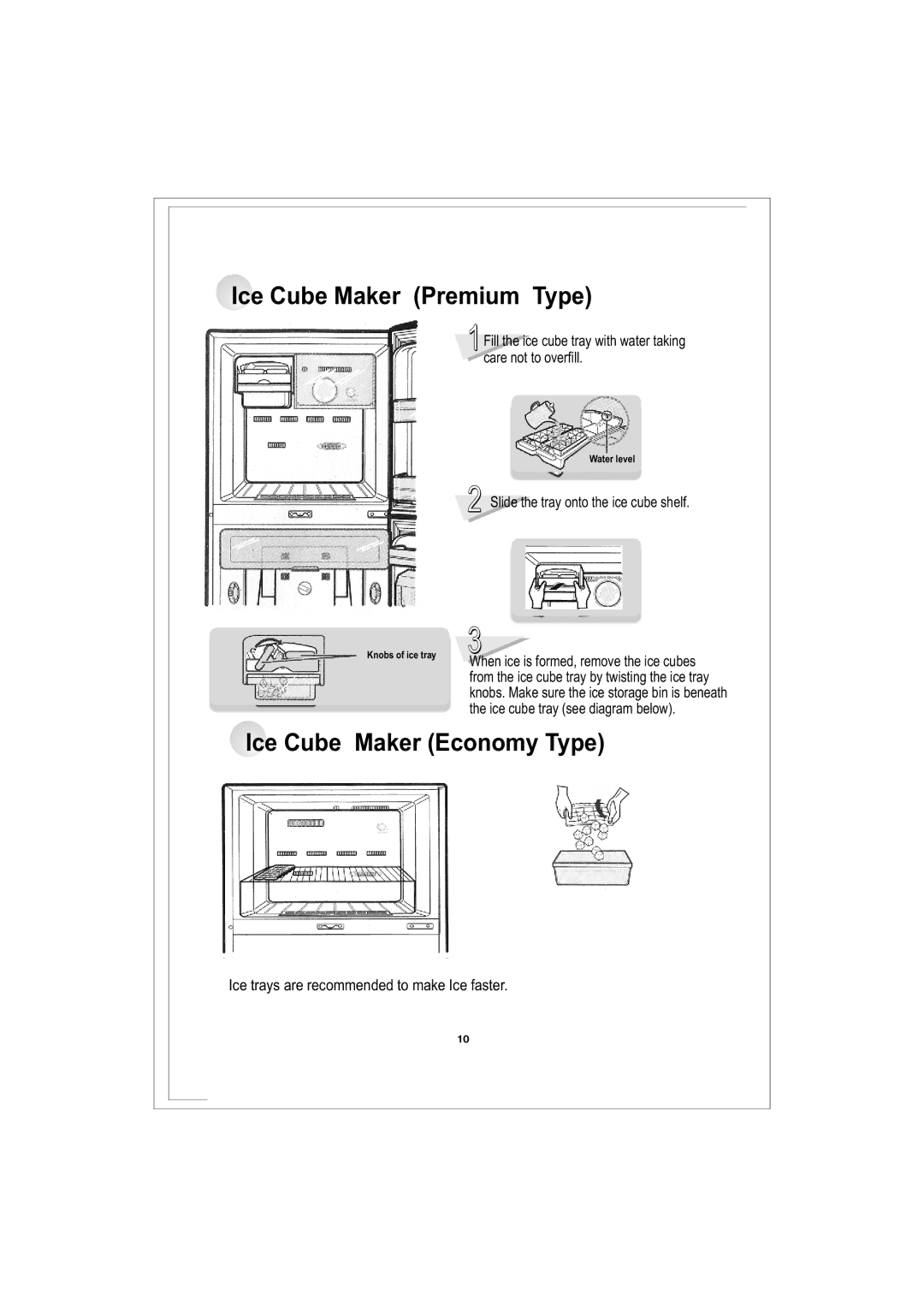 Samsung RT35BVMS1/XEK, RT35BVPW1/XEK, RT38BVPW1/XEK, RT25BVMS1/XEK, RT35BVMS1/BWT, RT38BVMS1/XEK Ice Cube Maker Economy Type 