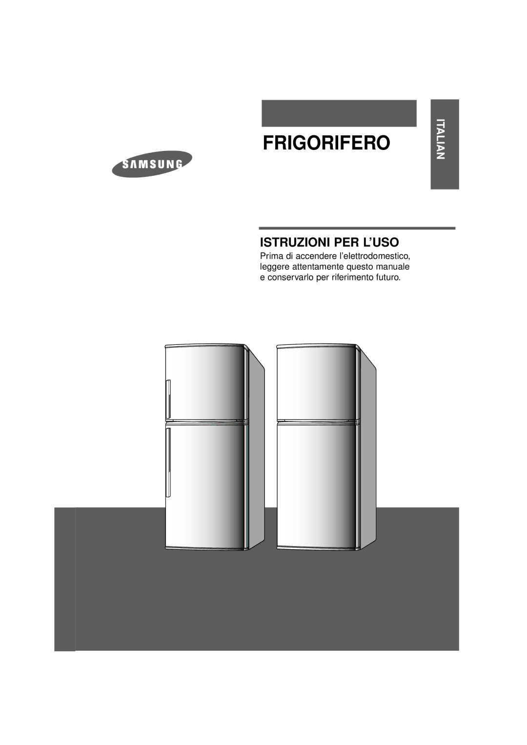 Samsung RT34MASS1/XET, RT37MBSS1/BWT, RT34MASS1/XES manual Frigorifero 