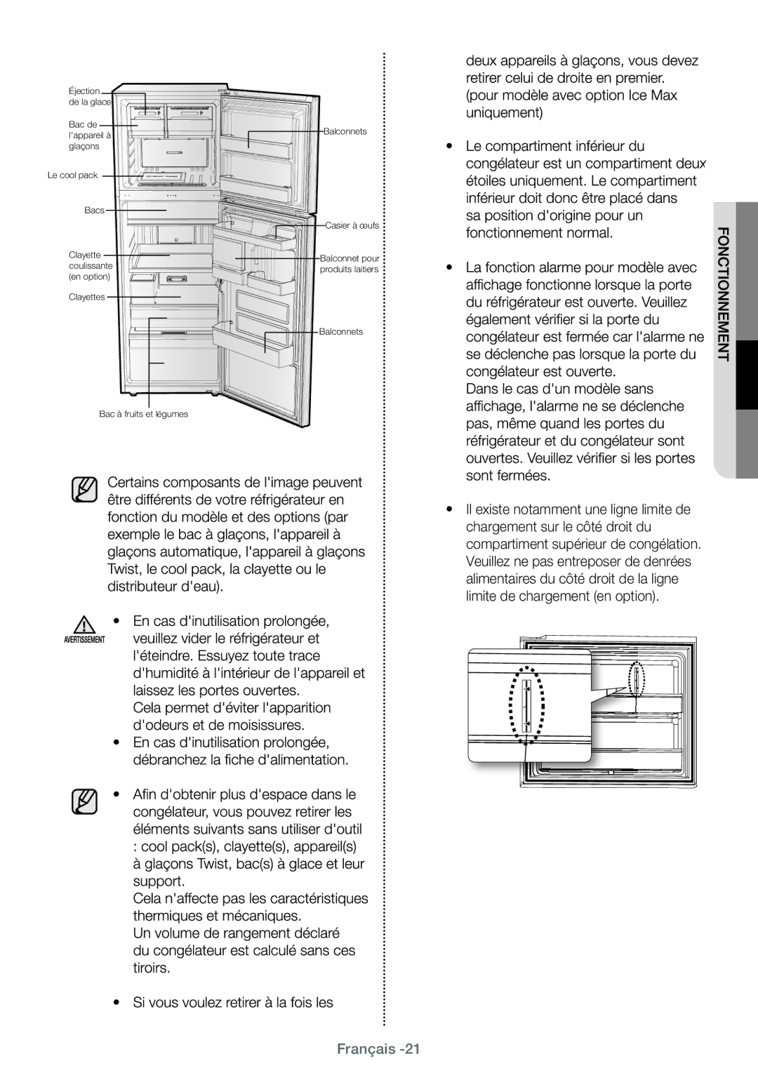 Samsung RT25HAR4DWW/EF, RT38FEAADSA/EF, RT29FARADWW/EF, RT25HAR4DS9/EF, RT29FAJADWW/EF, RT20HAR3DSA/EF manual De la glace 