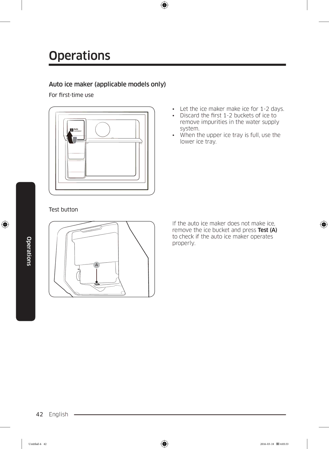 Samsung RT38K5452SP/ML, RT38K5452WW/ML, RT29K5452WW/ML manual Auto ice maker applicable models only 