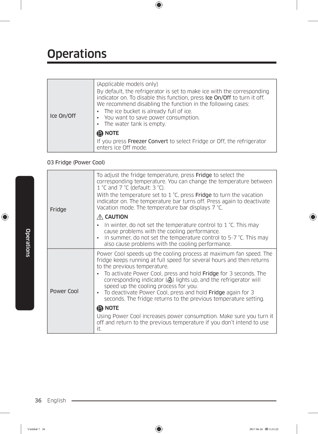 Samsung RT38K5530S8/ES, RT38K5535EF/ES manual To adjust the fridge temperature, press Fridge to select, C default 3 C 