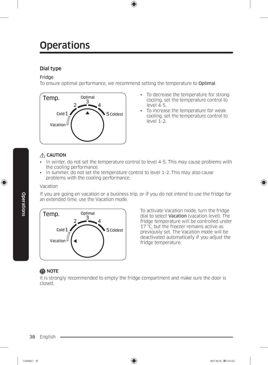 Samsung RT38K5530S9/EO, RT38K5535EF/ES, RT35K5430EF/ES, RT29K5030WW/ES, RT32K5030EF/ES, RT32K5030S8/ES manual Dial type 