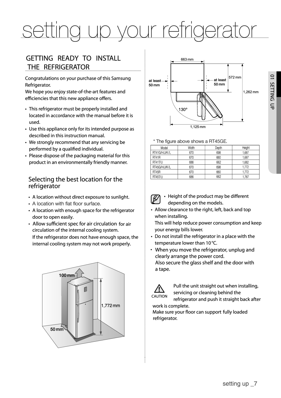 Samsung RT45HSSW1/ZAM, RT41HSSW1/XMA, RT45HSSW1/SML, RT41HSSW1/ZAM, RT45HSSW1/XMA manual 