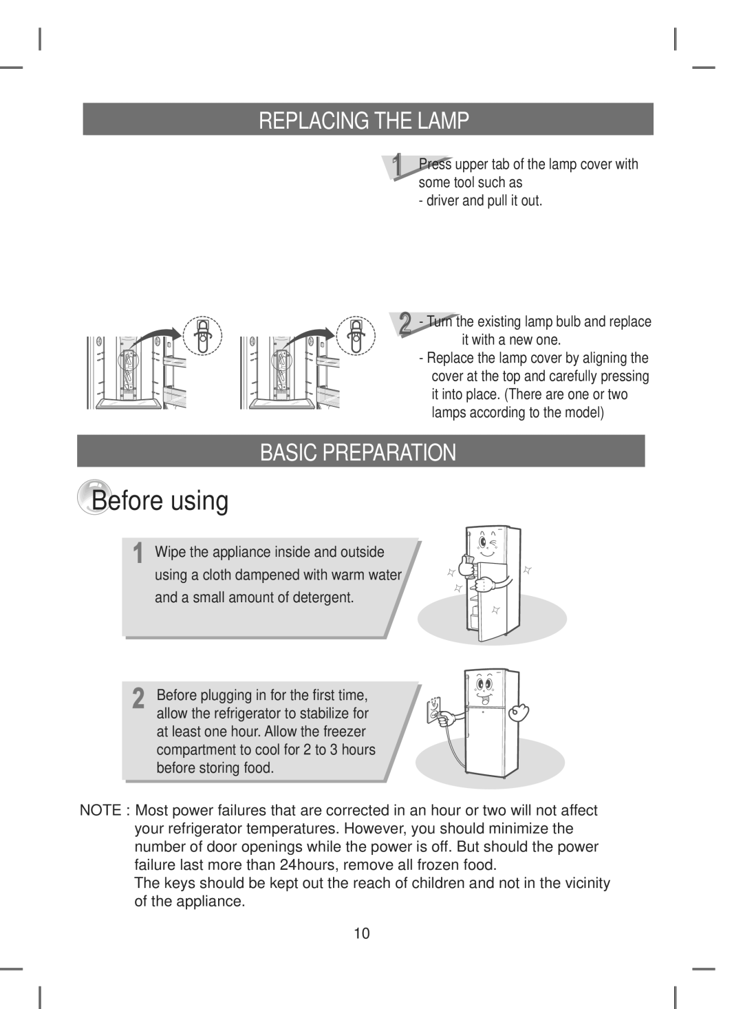 Samsung RT45MAMT1/FAL, RT44MAMS1/XEF, RT45EASM1/XEF, RT44MASW1/XEF, RT41MASW1/EUR manual Replacing the Lamp, Basic Preparation 