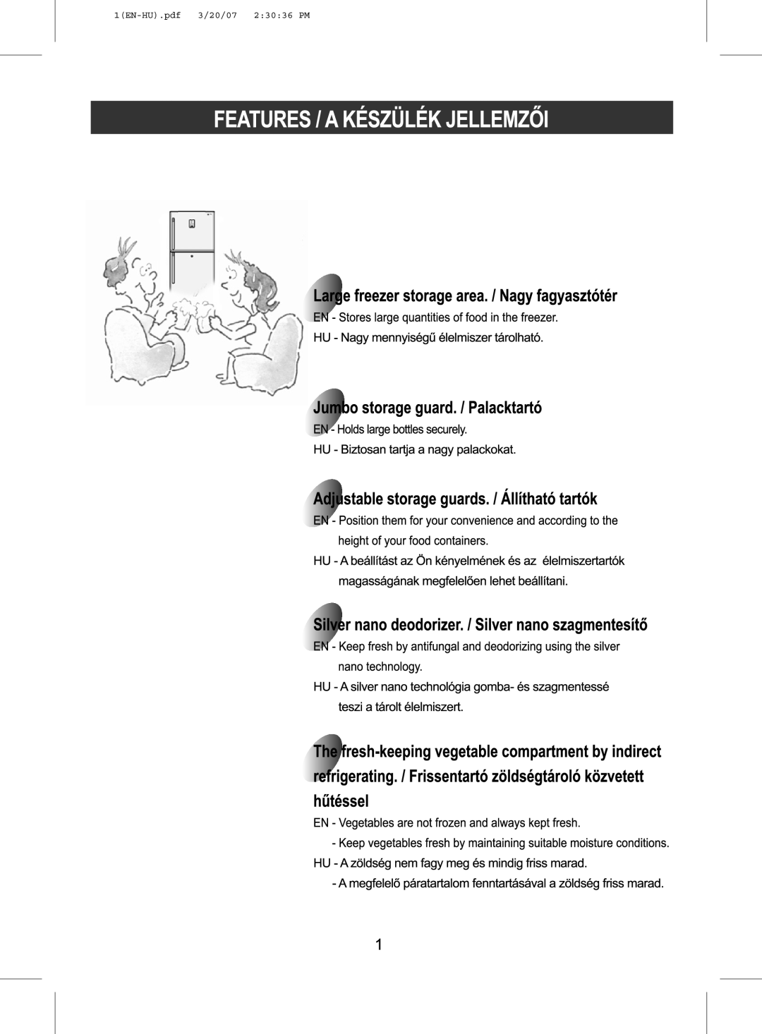 Samsung RT44MASW1/XEF, RT44MAMS1/XEF, RT45EASM1/XEF, RT41MASW1/EUR, RT44MASM1/XEF, RT45EASM1/XET 1EN-HU.pdf 3/20/07 23036 PM 