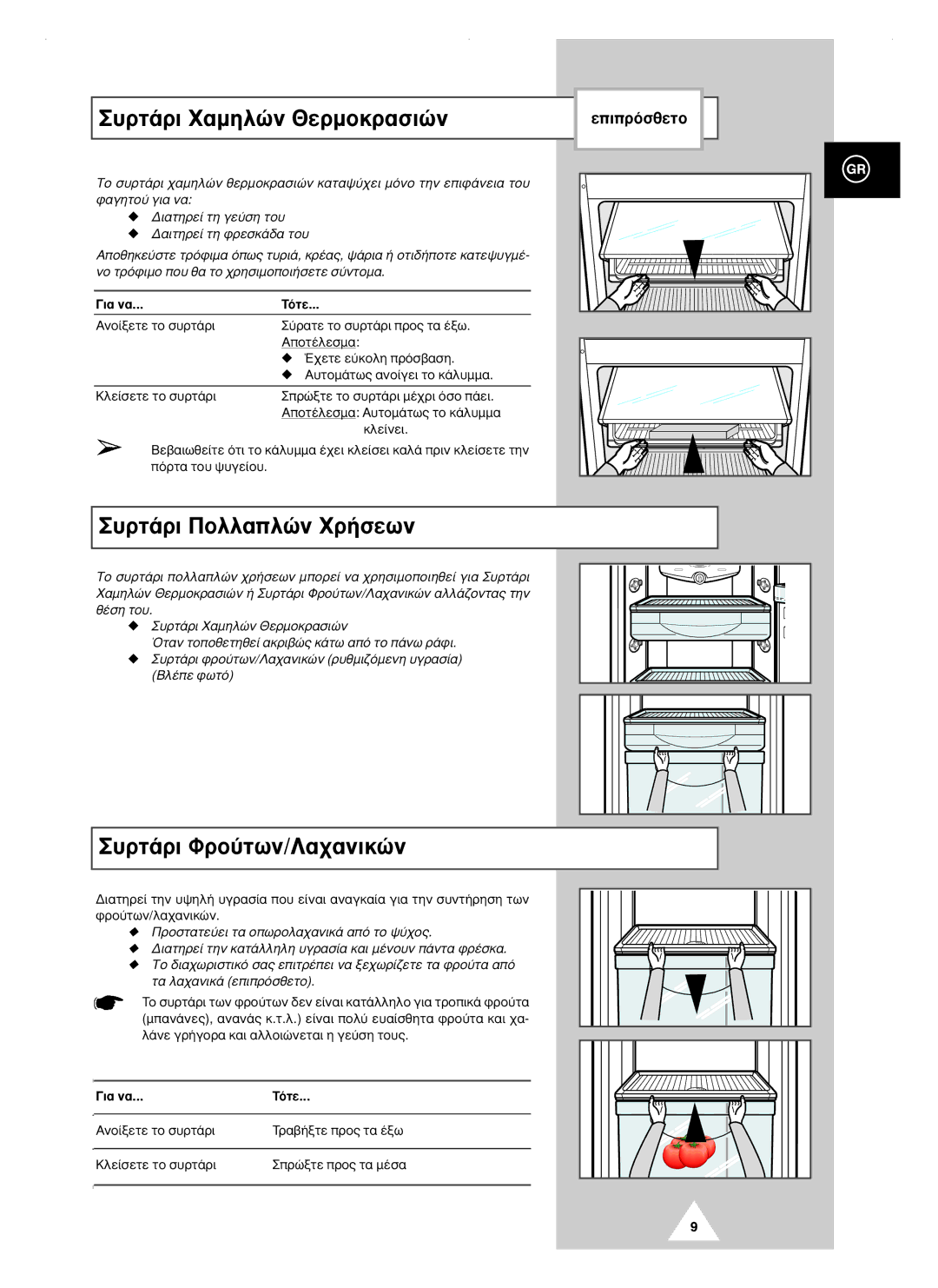 Samsung RT40MBSM2/EUR manual ˘Úù¿Úè X·Ìëïòó £Âúìôîú·Ûèòó, ˘Úù¿Úè ¶Ôïï·Ïòó Xú‹Ûâˆó, ˘Úù¿Úè ºúô‡Ùˆó/§·¯·Óèîòó, · Ó· TﬁÙÂ 