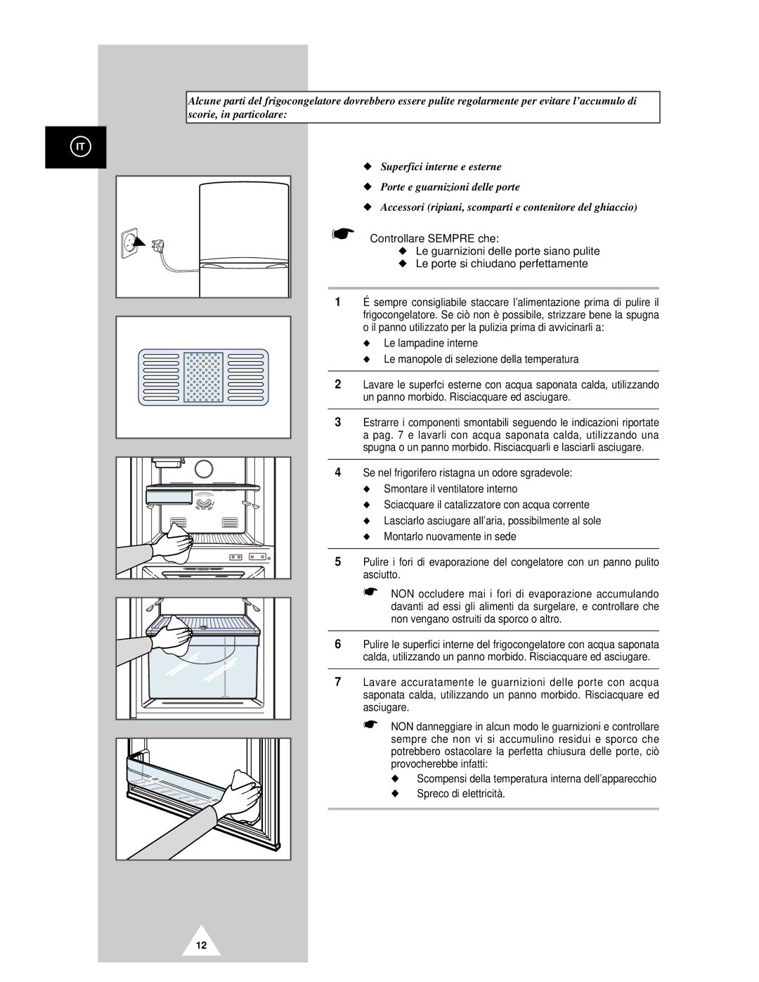 Samsung RT44MCSM1/XET manual Controllare Sempre che 