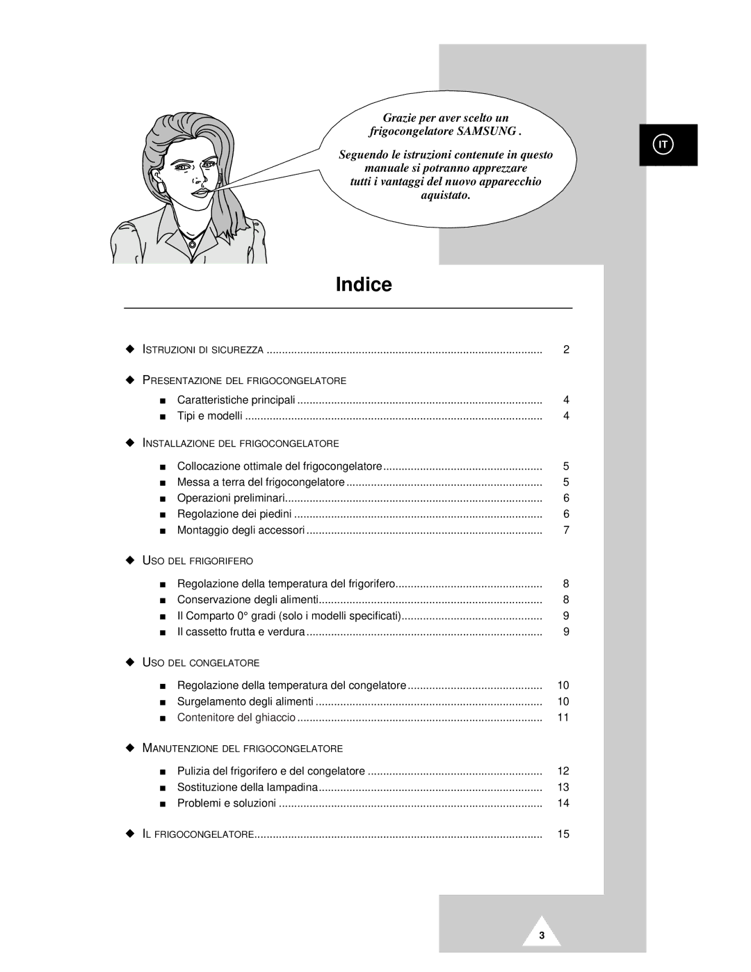 Samsung RT44MCSM1/XET manual Indice 