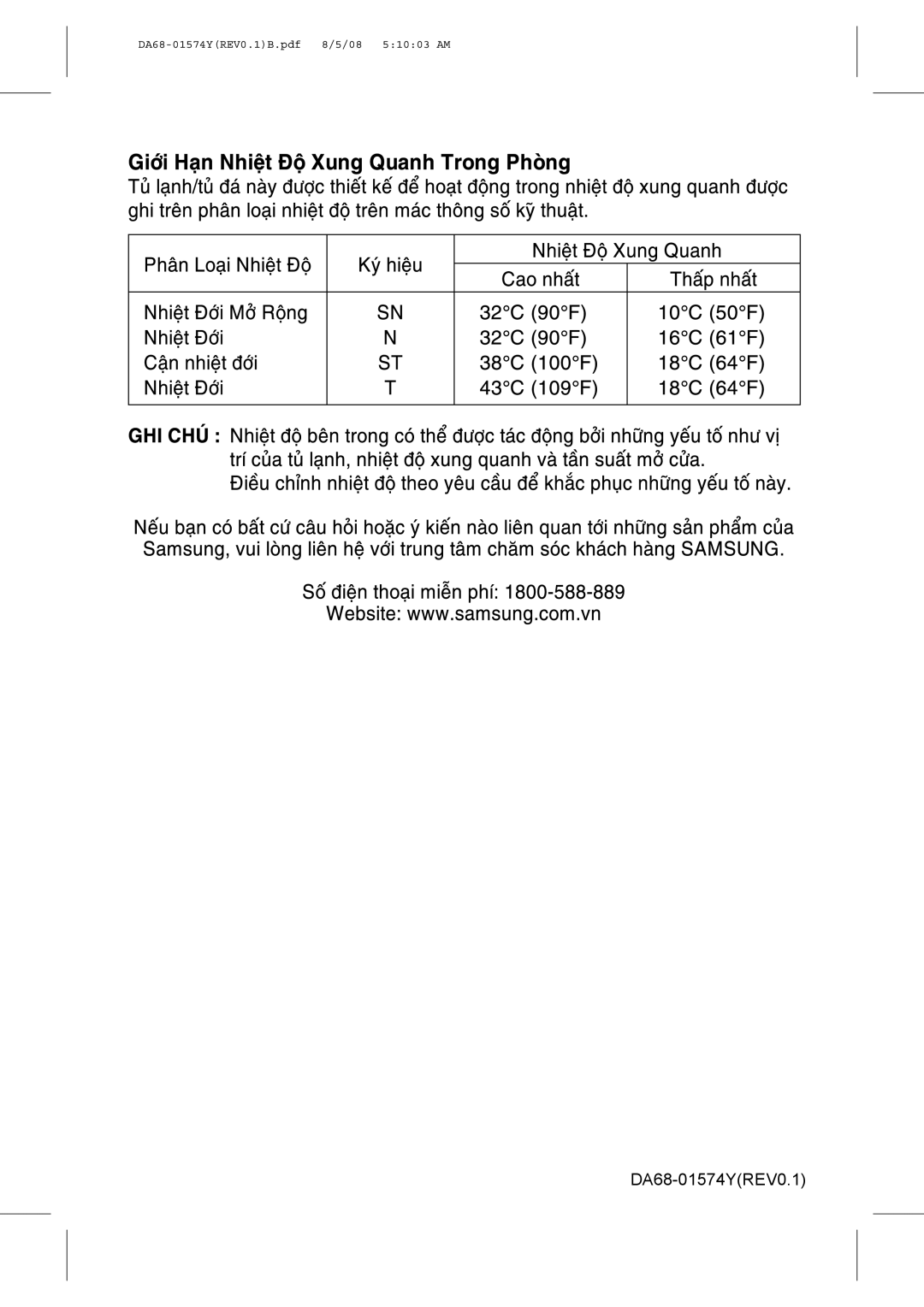 Samsung RT45MASM1/XSV, RT41MASM1/XSV manual DA68-01574YREV0.1 