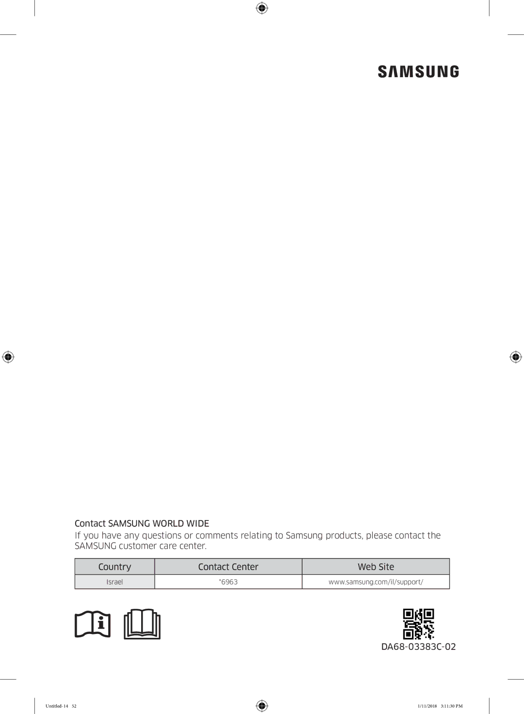 Samsung RT50K6330WW/ML, RT46K6330WW/ML, RT53K6000S8/ML, RT53K6330WW/ML, RT46K6330SP/ML, RT50K6330SP/ML manual DA68-03383C-02 