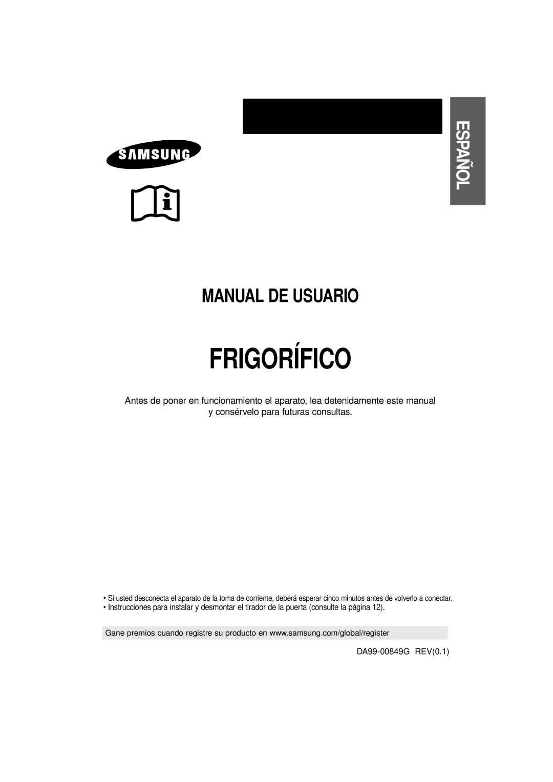 Samsung RT53EAMT1/XES, RT53EAMT1/XEF manual Frigorífico, Español 