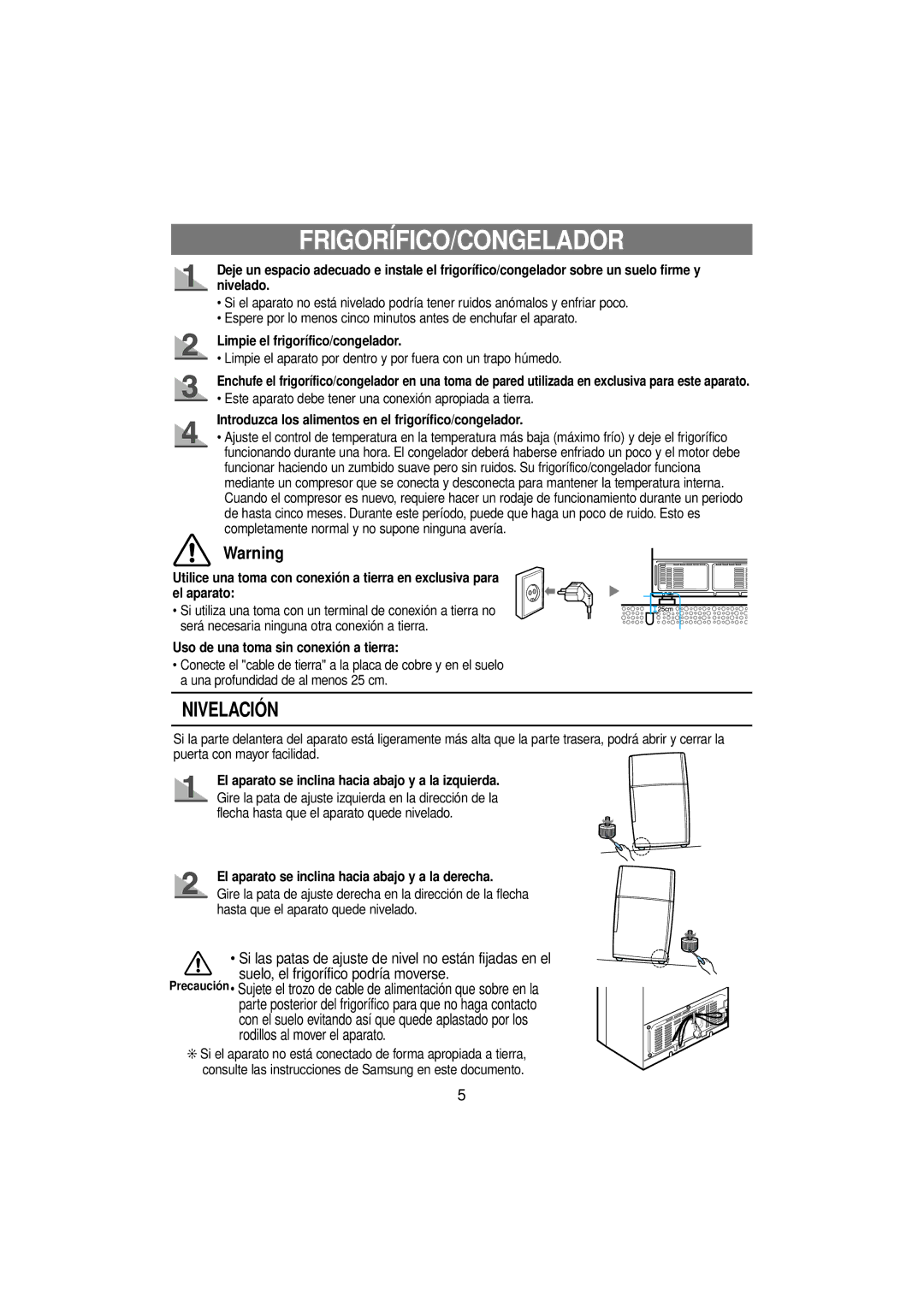 Samsung RT53EAMT1/XES, RT53EAMT1/XEF manual Frigorífico/Congelador 