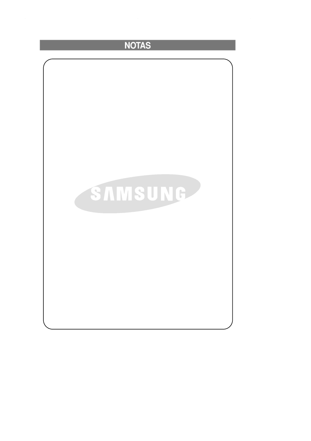 Samsung RT58EAMT1/MAR, RT62EASW1/FAL manual Notas 