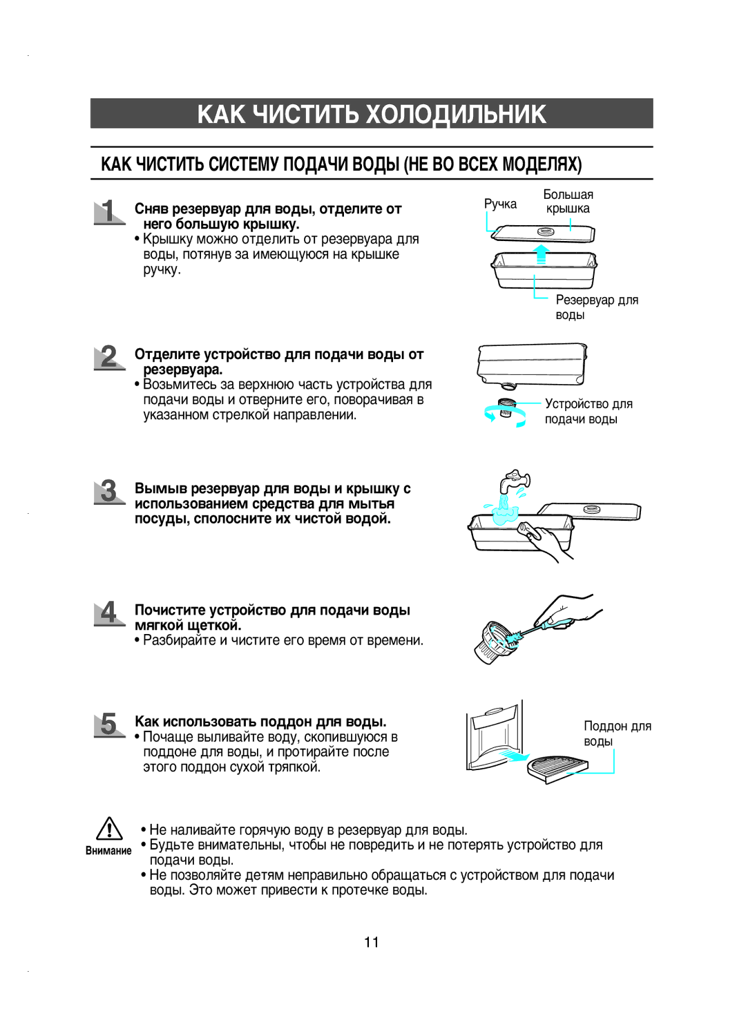 Samsung RT62KANB1/BWT, RT58MANB1/BUS manual ÄÄä óàëíàíú ïéãéÑàãúçàä, ÉÚ‰ÂÎËÚÂ ÛÒÚÓÈÒÚ‚Ó ‰Îﬂ ÔÓ‰‡˜Ë ‚Ó‰˚ ÓÚ ÂÁÂ‚Û‡‡ 