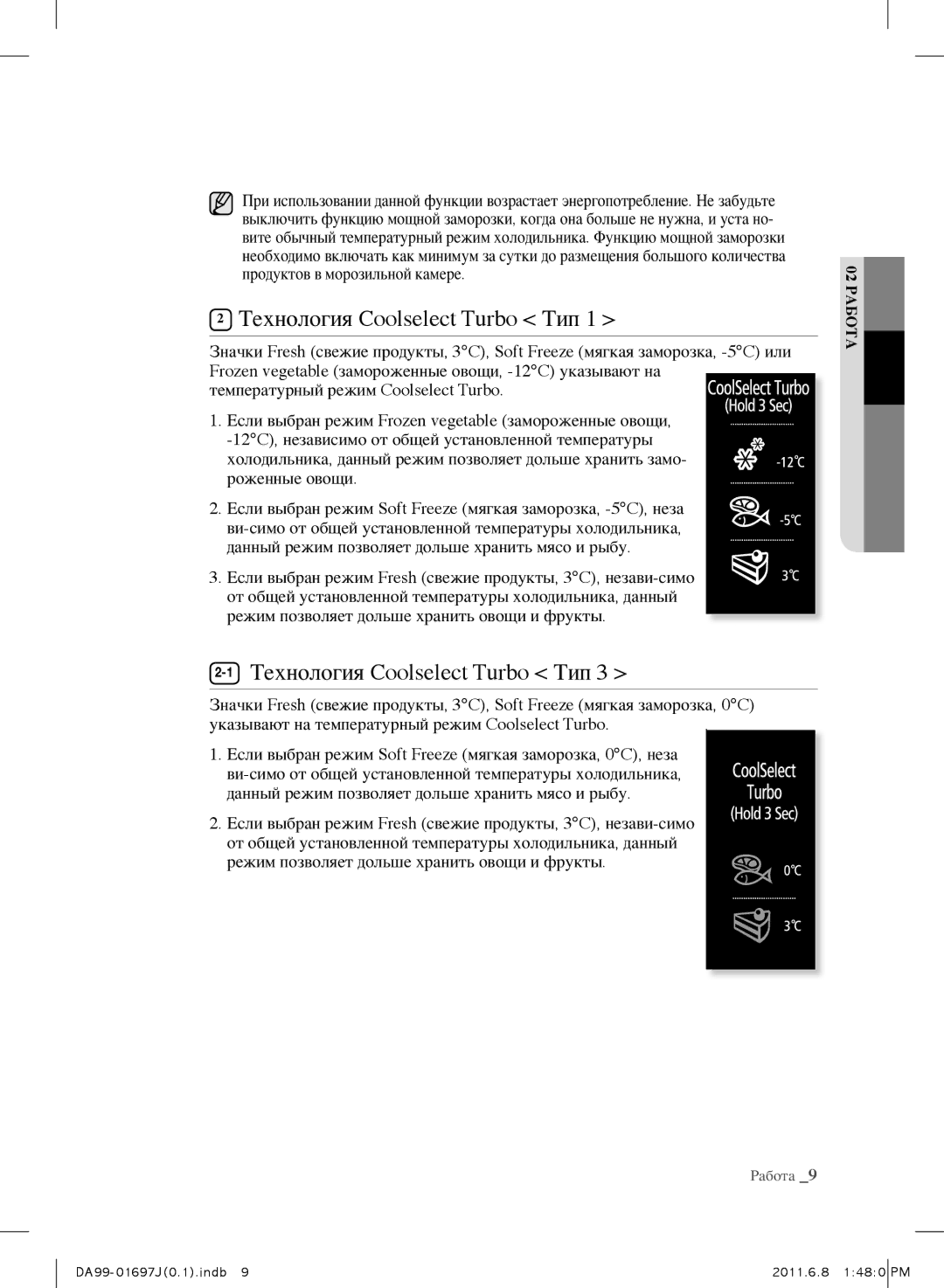 Samsung RT77BBTS1/SML manual Технология Coolselect Turbo Тип 