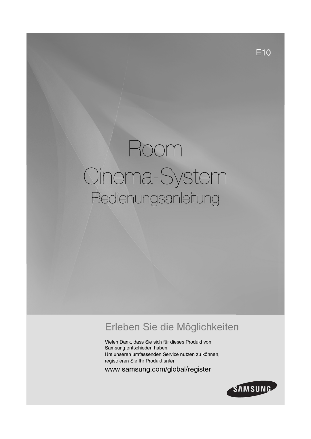 Samsung RTS-E10T/EDC manual Room Cinema-System 