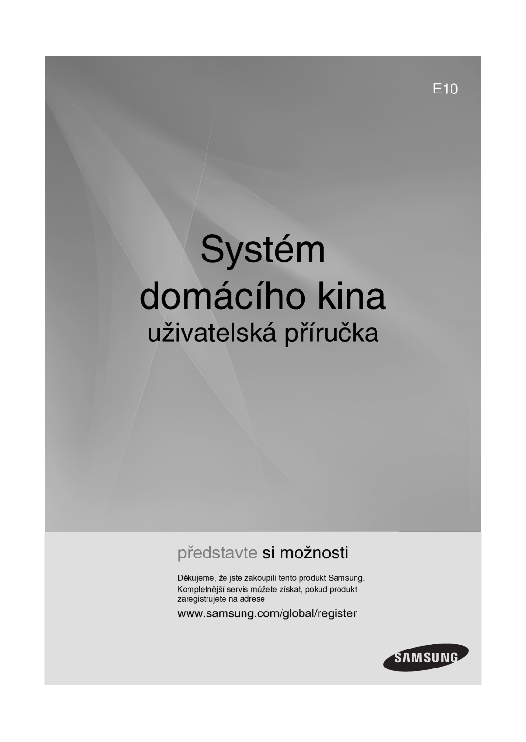 Samsung RTS-E10T/EDC manual Systém Domácího kina 