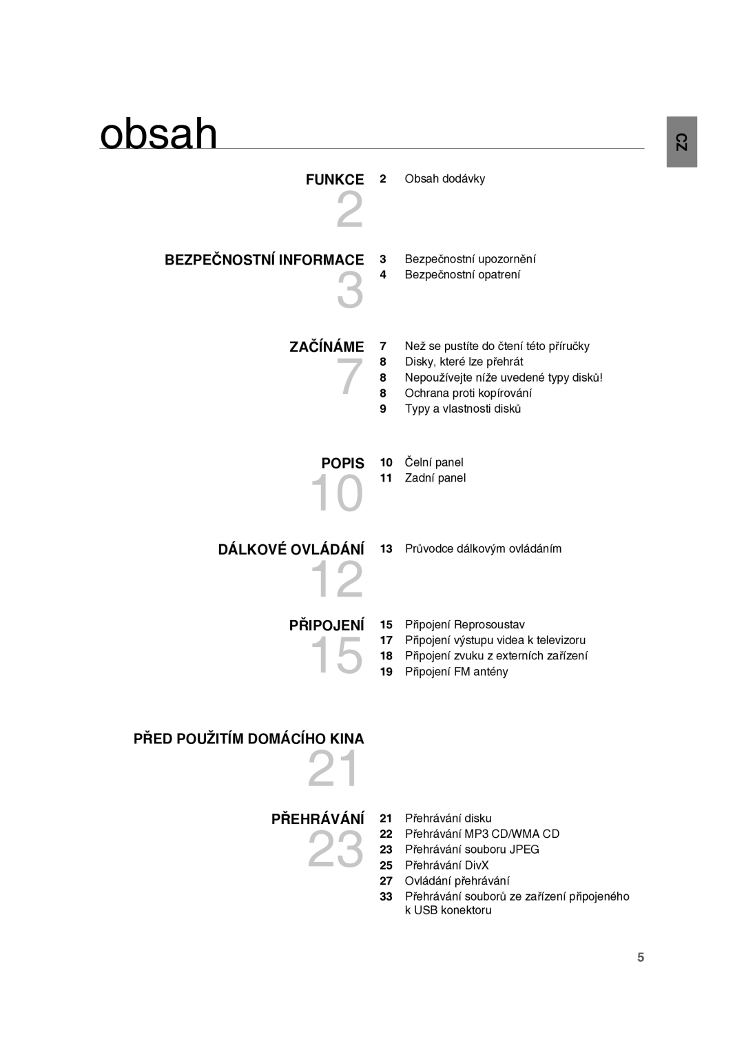 Samsung RTS-E10T/EDC manual Obsah 