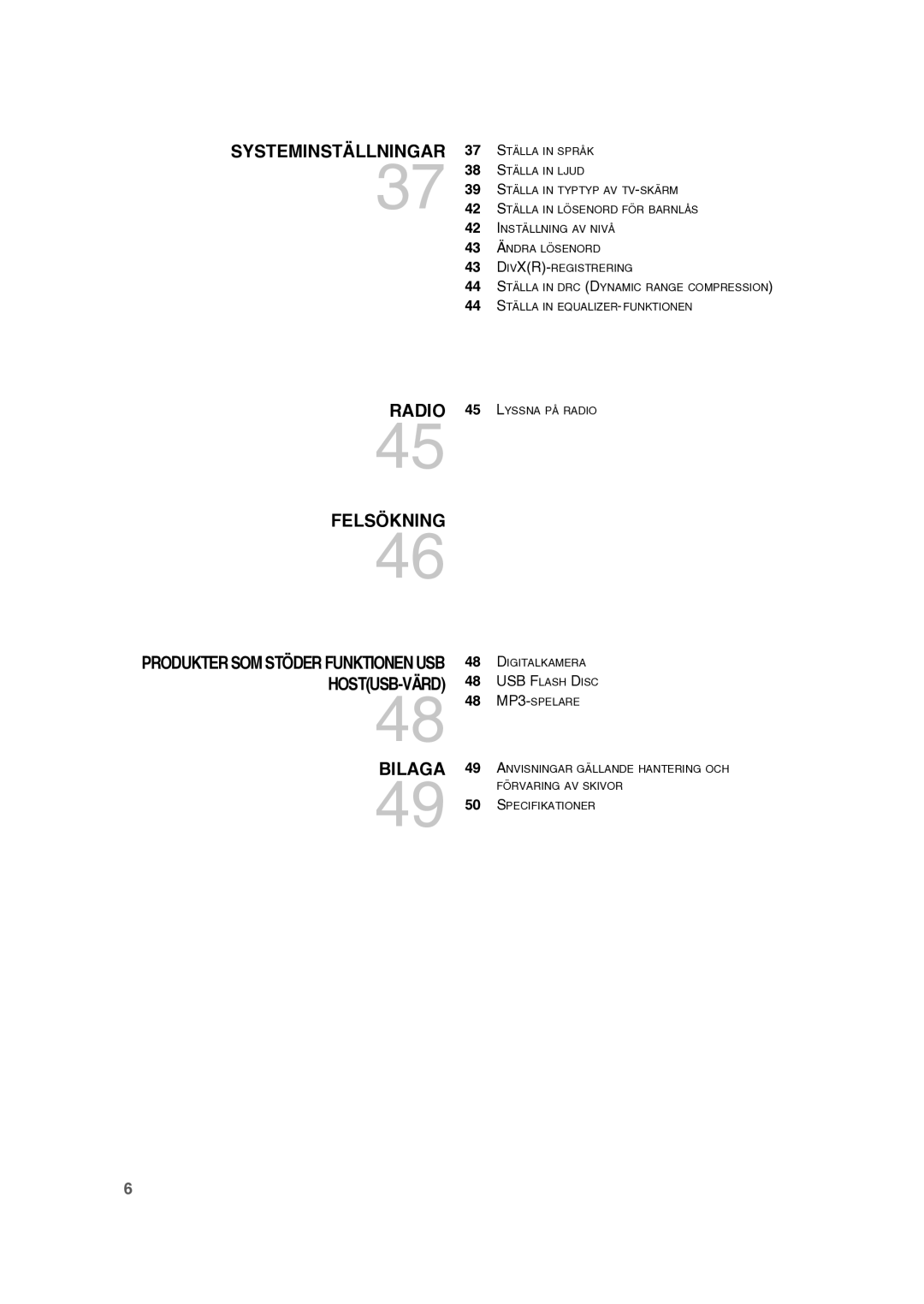 Samsung RTS-HE10T/XEE manual Felsökning 