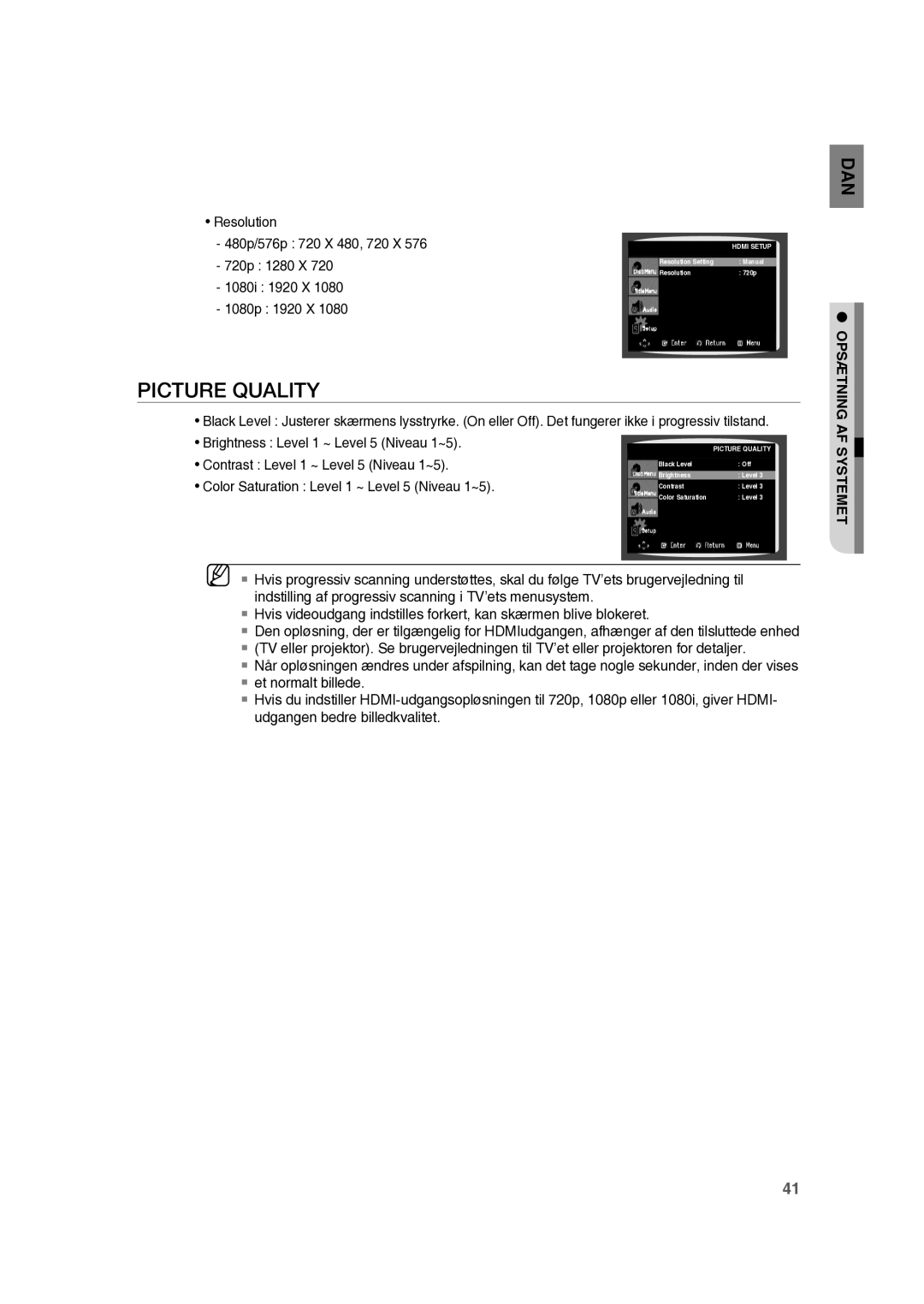 Samsung RTS-HE10T/XEE manual Brightness Level 1 ~ Level 5 Niveau 1~5 